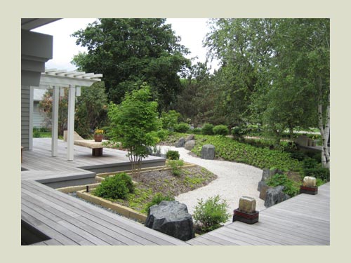 Japanese Garden Design - Dry Garden - Rain Water Garden