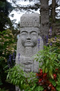 Granite Buddhist Monk Statue