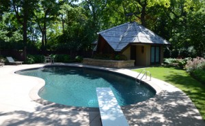 Classic In-ground Concrete Kidney Shaped Swimming Pool